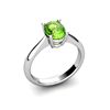 Image 1 : Genuine 2.0 ctw Peridot Ring 18kt White or Yellow Gold