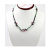 Image 1 : Natural 80.61 ctw Emerald, Ruby & Sapphire Bead Necklace