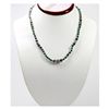 Image 1 : Natural 90.51 ctw Emerald, Ruby & Sapphire Bead Necklace