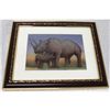 Image 1 : Gemstone Painting Rhinoceros
