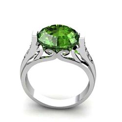 Genuine 5.34 ctw Tourmaline Ring 14kt White or Yellow Gold