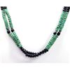 Image 2 : Natural 176.38 ctw Emerald & Ruby Bead Necklace