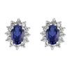 Image 1 : Genuine 2.38 ctwSapphire Earring 14kt Yellow or White Gold 2.1g