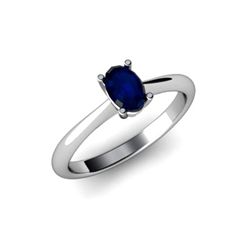 Genuine 0.60 ctw Sapphire Ring 14kt White or Yellow Gold