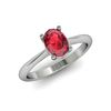 Image 1 : Genuine 3.15 ctw Ruby Ring 14kt White or Yellow Gold