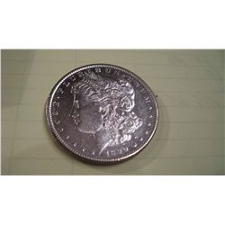 1890-S AU-58 MORGAN DOLLAR