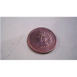 1883 INDIAN HEAD CENT, AU+