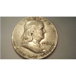 1954-D Silver Franklin Half Dollar