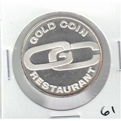 GOLD COIN RESTAURANT SILVER PROOF TOKEN