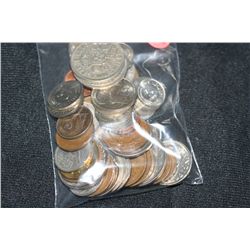 foreign coins, various dates, conditions & denominations lot of 50