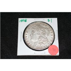 1898 silver morgan one dollar
