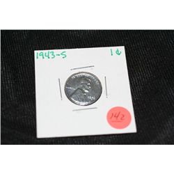 1943-S wartime steel wheatback penny
