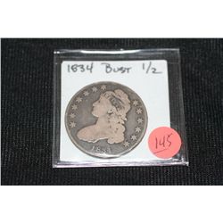 1834 liberty bust half dollar