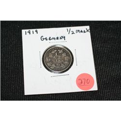 1919 germany, 1/2 mark