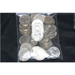 us nickels, various dates & conditions, lot of 40