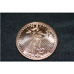 2011 copper round .999 fine 1 oz.