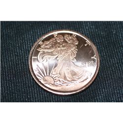 2011 copper round .999 fine 1 oz.