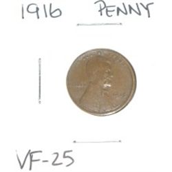 1916 Lincoln Penny *VERY FINE-25 GRADE*!!