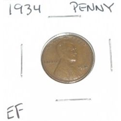 1934 Lincoln Penny *EXTRA FINE GRADE*!!