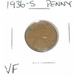 1936-S Lincoln Penny *VERY FINE GRADE*!!