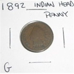 1892 Indian Head Penny *GOOD GRADE*!!!