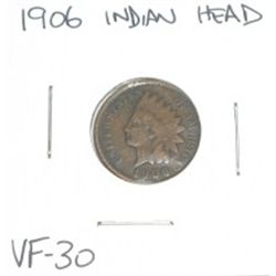 1906 Indian Head Penny *VERY FINE-30 GRADE*!!