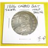 Image 1 : 1826 Capped Bust Silver Half Dollar *EXTREMELY RARE EXTRA FINE GRADE*!!