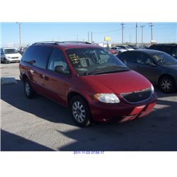 2003 - CHRYSLER TOWN AND COUNTRY***SALVAGE TITLE***