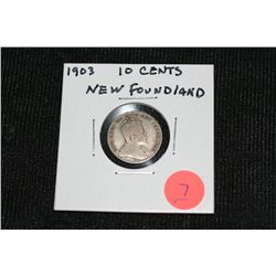 1903 New Foundland 10 Cent piece