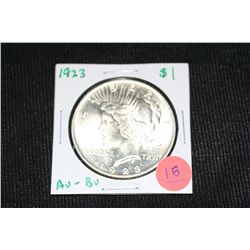 1923 Peace Dollar - AU to BU