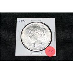 1922 Silver Peace Dollar