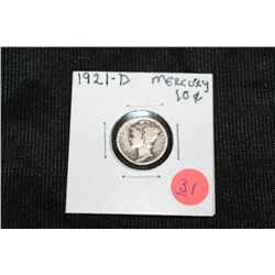 1921-D Mercury Dime