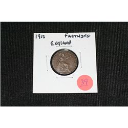 1912 English Farthing