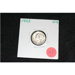 1943 Silver Mercury Dime