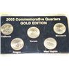 Image 1 : 2005 US States Commemorative Quarters Gold Edition