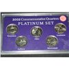 Image 1 : 2002 Commemorative Quarters Platinum Set