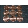 Image 1 : 2011 Liberty Copper Round One Ounce, Lot of 9