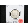 Image 1 : 1893 Barber Quarter - Weak Date
