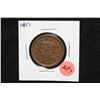 Image 1 : 1851 Liberty Large One Cent