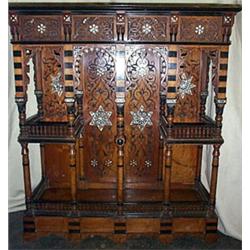 * An 'Anglo Indian' Walnut, Ebonised and P...