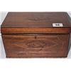 An Inlaid Georgian Mahogany Oblong Tea Cad...