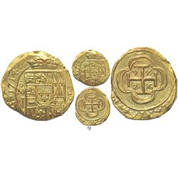 Mexico City, Mexico, cob 2 escudos, 1714J, from the 1715 Fleet. S-M30; KM-53.2; CT-350. 6.7 grams. C