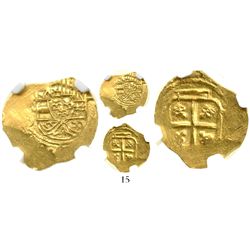 Mexico City, Mexico, cob 1 escudo, Philip V, assayer J, style of 1705-10, from the 1715 Fleet, encap