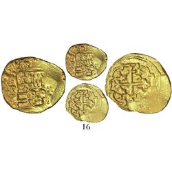 Mexico City, Mexico, cob 1 escudo, (17)12(J), mintmark oXM, from the 1715 Fleet, with original salva