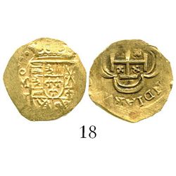 Mexico City, Mexico, cob 1 escudo, (171)4J, from the 1715 Fleet. S-M30; KM-51.2; CT-510. 3.3 grams.