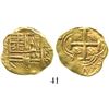Image 1 : Bogota, Colombia, cob 2 escudos, Philip IV, assayer R (1650s to 1660s). S-B21; KM-4.1. 6.6 grams. Bo