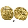 Image 1 : Bogota, Colombia, cob 2 escudos, 1708(?), from the 1715 Fleet. S-B24; KM-14.2; CT-11. 6.9 grams. Lus
