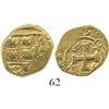 Image 1 : Bogota, Colombia, cob 2 escudos, (17)35M. S-B26; KM-17.2; CT-391. 6.7 grams. Smallish, somewhat oval