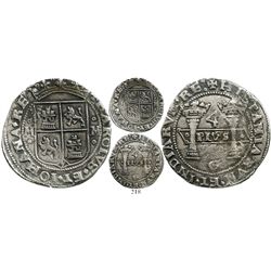 Mexico City, Mexico, 4 reales, Charles-Joanna, "Early Series," assayer G between pillars. S-M2; KM-1