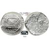 Image 1 : Mexico City, Mexico, cob 8 reales, (16)09A, Grade 2, rare. S-M16; KM-44.3; CT-90.  Very bold 9 of da